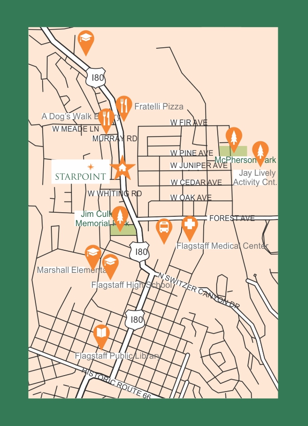 map of Starpoint Apartments